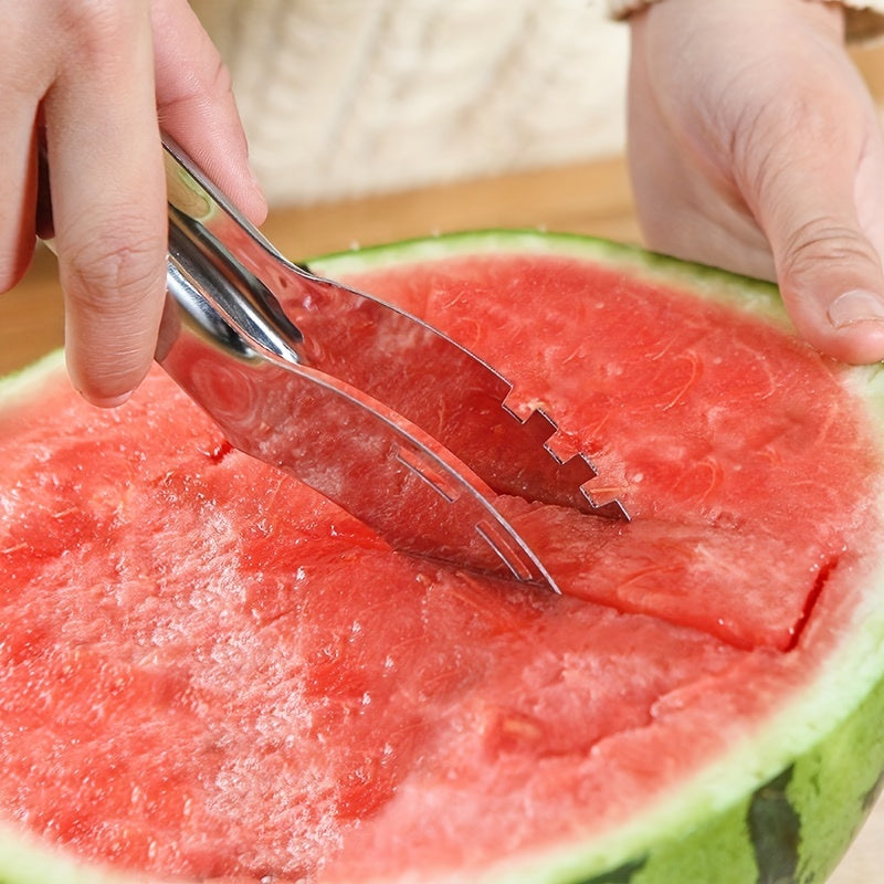 🍉NOWORDUP® Stainless Steel Watermelon Slicer 🔪 Silver 3Cr13 Stainless Steel