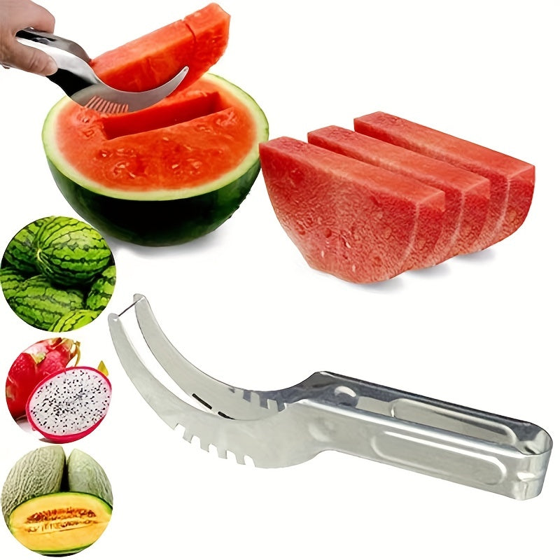 🍉NOWORDUP® Stainless Steel Watermelon Slicer 🔪 Silver 3Cr13 Stainless Steel