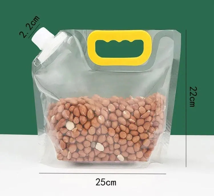 Dobshow® Reusable Transparent Grain and Rice Storage Bags