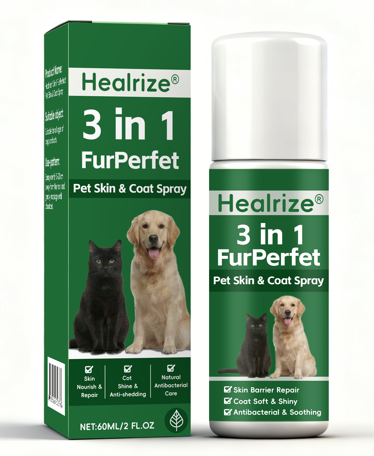 ๐ฅ ๐๐๐ฌ ๐๐๐๐ง ๐๐๐ก๐ | Healrizeยฎ 3 in 1 FurPerfect Pet Skin & Coat Spray