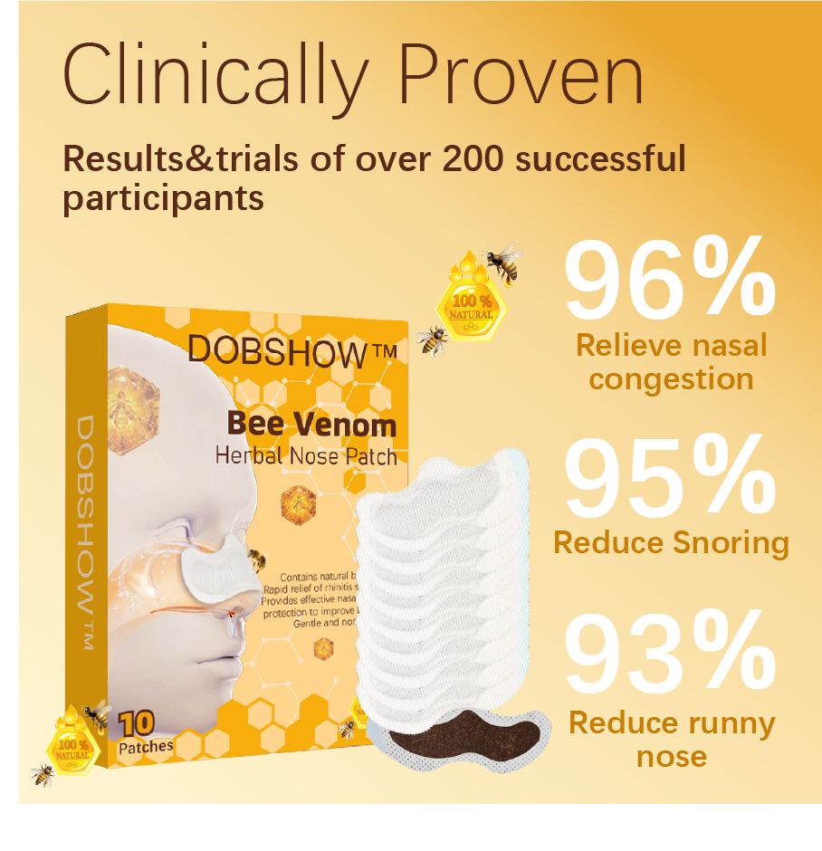 Dobshow™ Bee Venom Herbal Nose Patch!