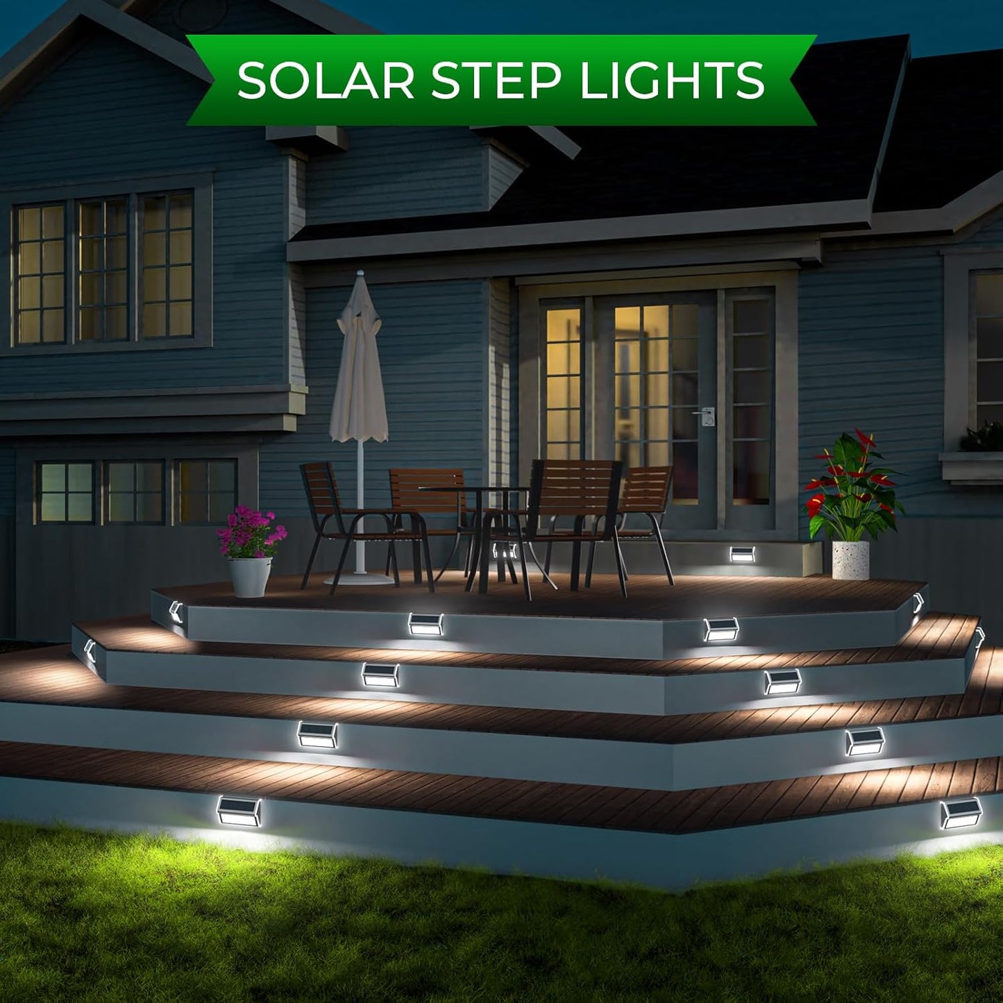 Solar Lights Outdoor for Deck