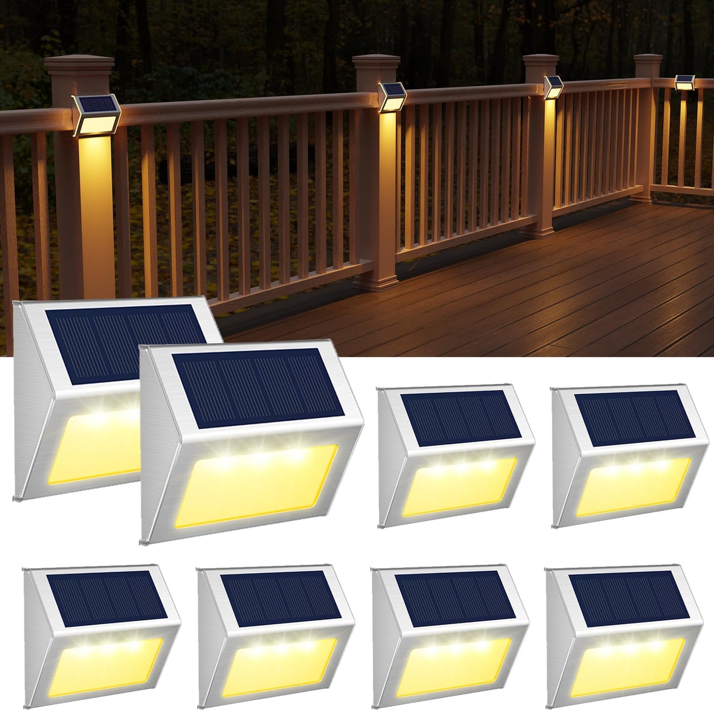 Solar Lights Outdoor for Deck