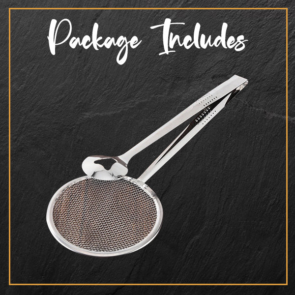Easy Deep-Fry 2-in-1 Strainer Tong
