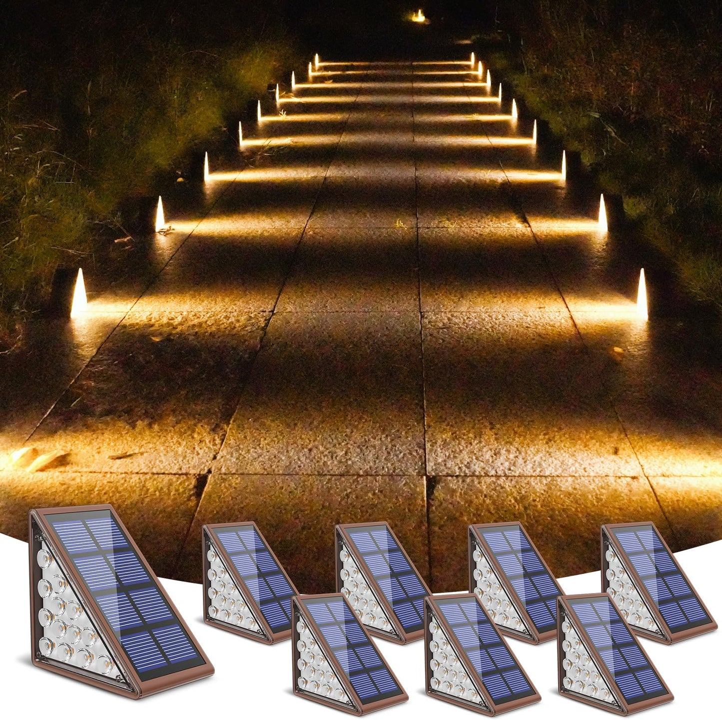 Solar Step Lights Outdoor Waterproof