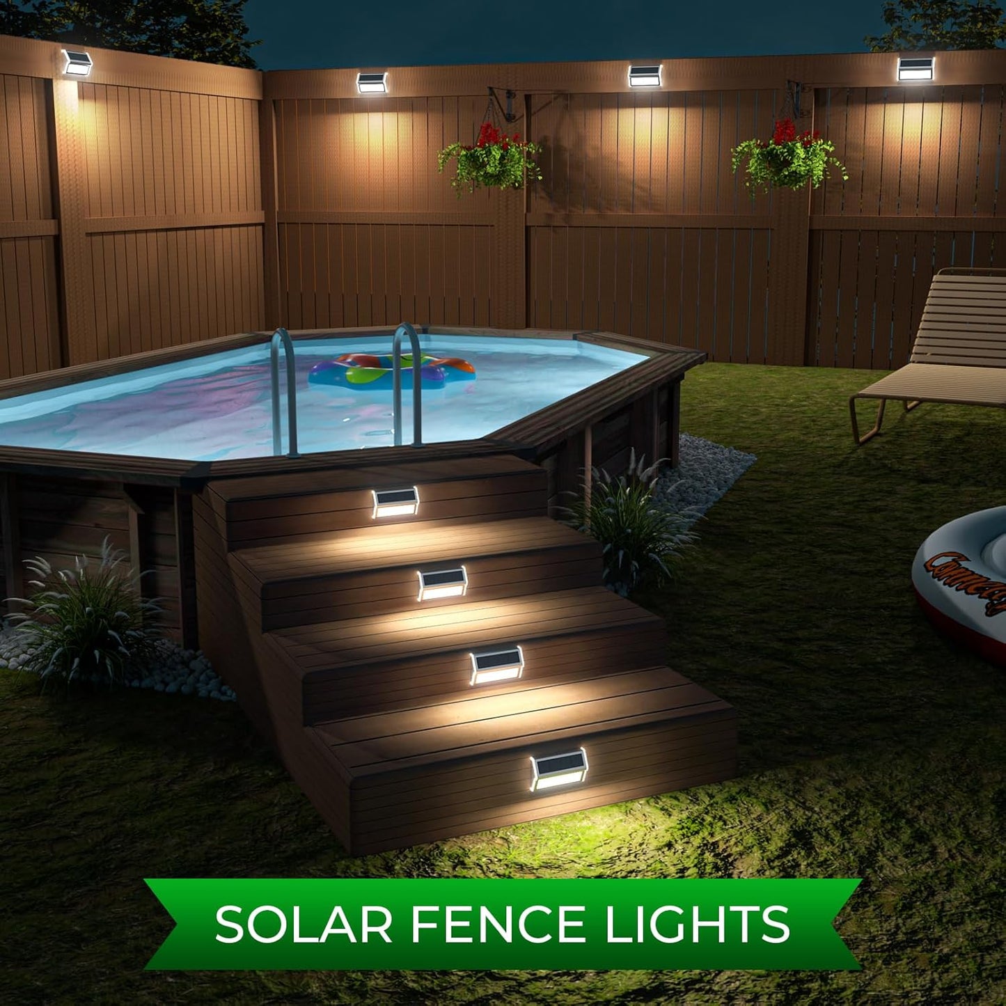 Solar Lights Outdoor for Deck