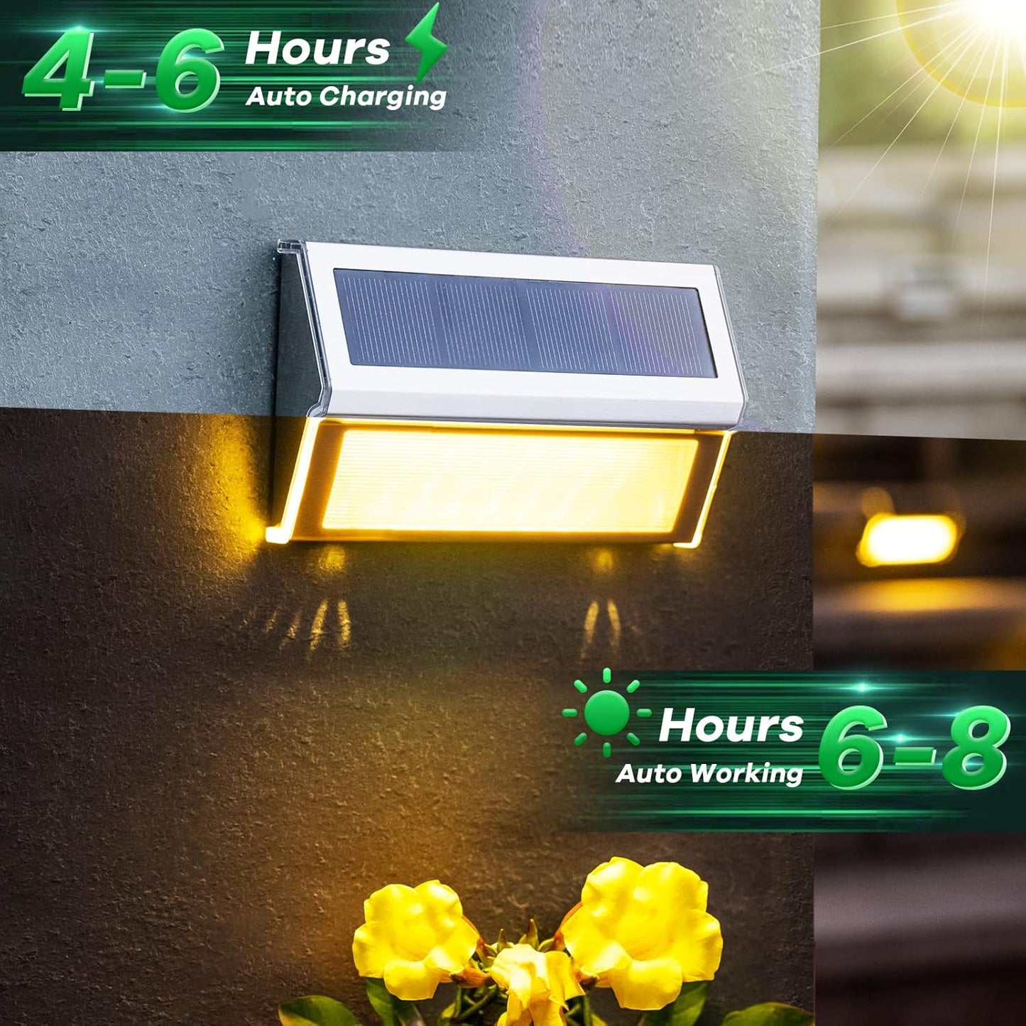 Solar Lights Outdoor for Deck
