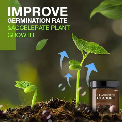 Soil Activated Treasure for Garden Beds, Flower Mixes, Lawns and Gardens, Soil Improvement, Nutrient Absorption Improvement