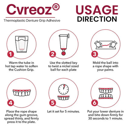 Cvreoz® Thermoplastic Denture Adhesive