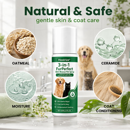 🔥Healrize® 3 in 1 FurPerfect Skin Rescue Pet Spray