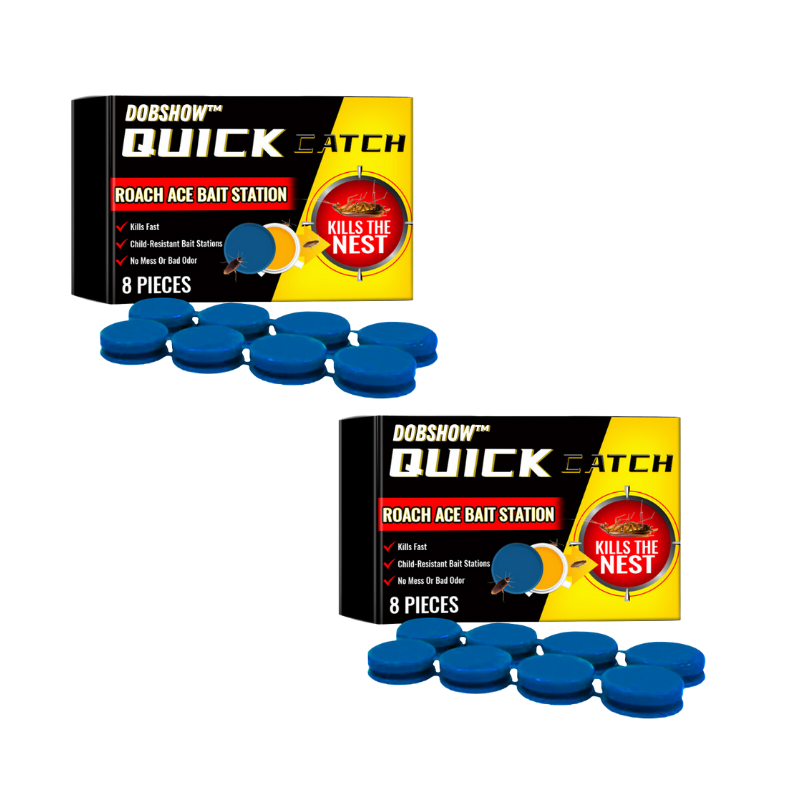 NOWORDUP® QuikCatch Killer RoachAce Bait Station