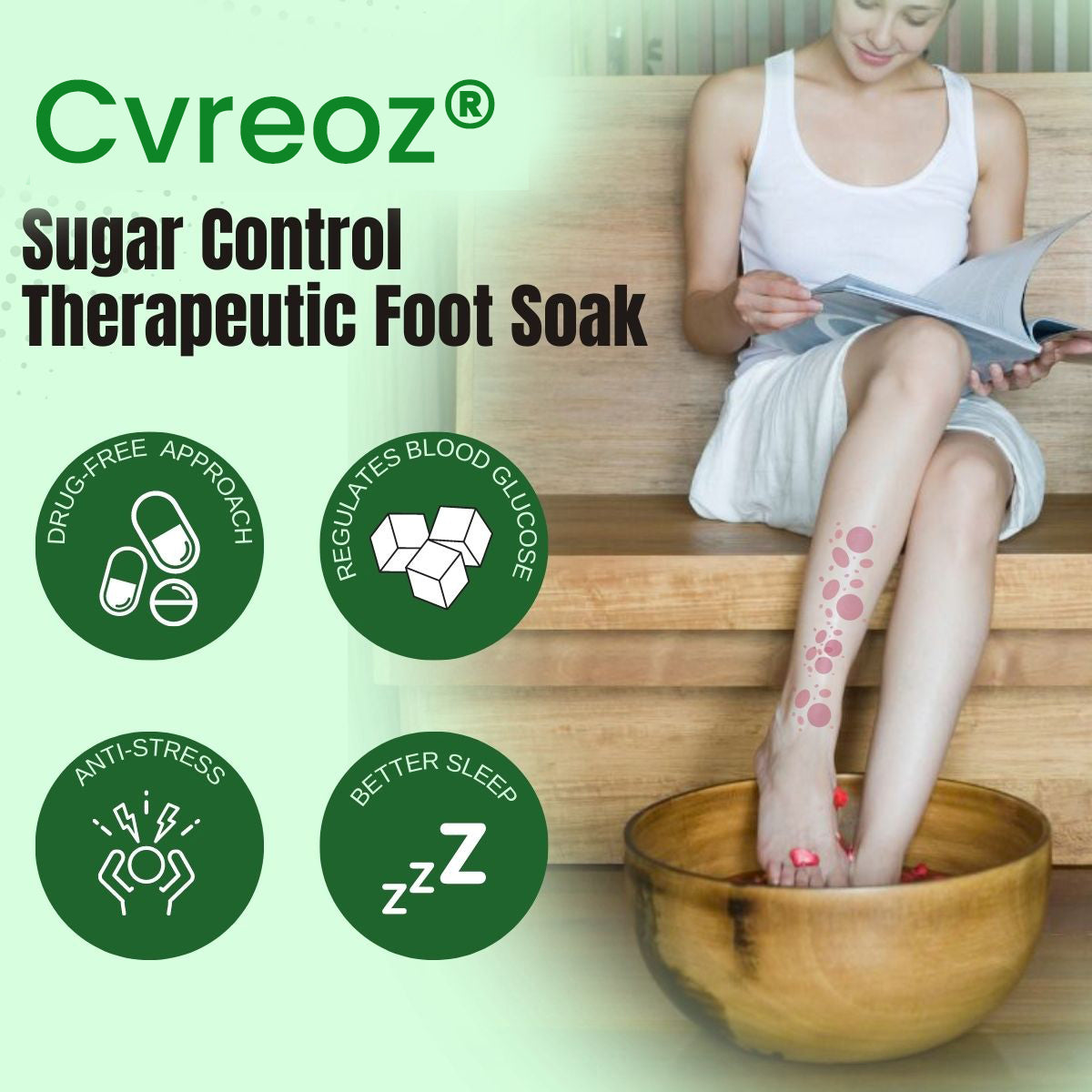 Cvreoz® Sugar Control Therapeutic Foot Soak