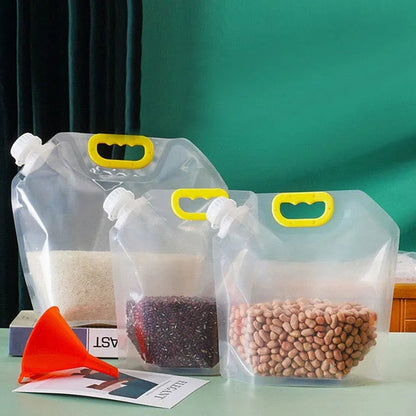 Dobshow® Reusable Transparent Grain and Rice Storage Bags