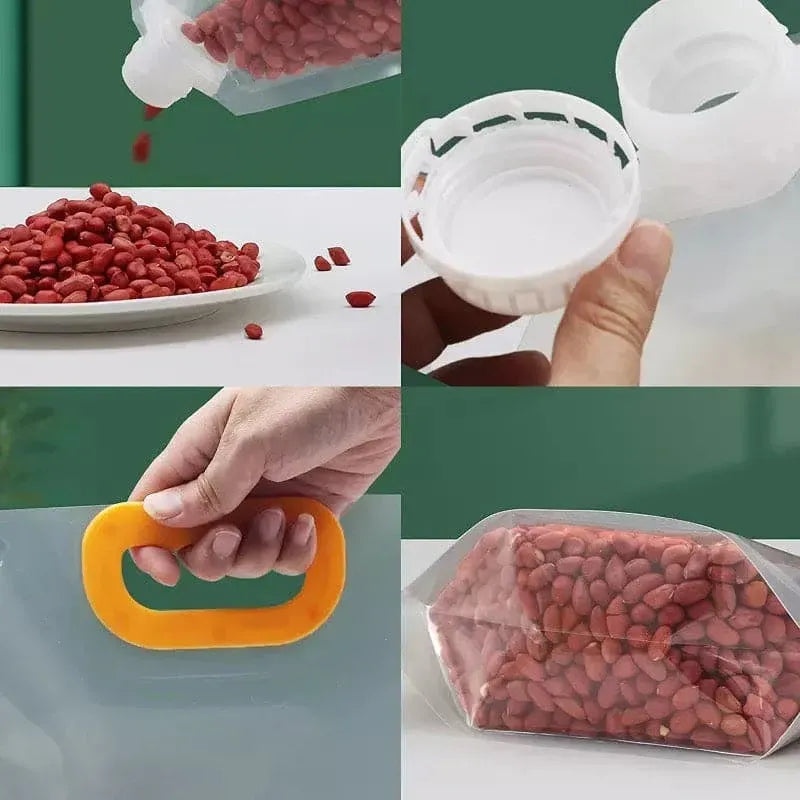 Dobshow® Reusable Transparent Grain and Rice Storage Bags