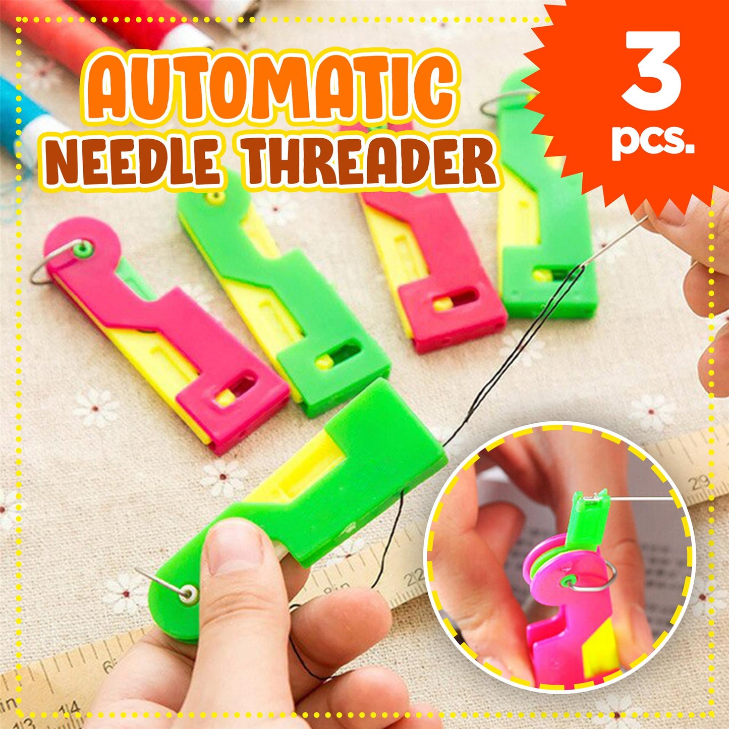 AEXZR® Automatic Needle Threader (3 Pcs)