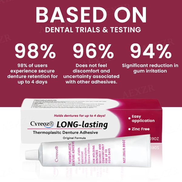 Cvreoz® Thermoplastic Denture Adhesive