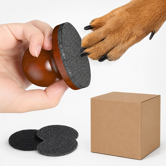 Dog Nail File with Replaceable Sandpaper, Dog Scratch Pad for Nails Stress-Free Nail Filing for Dogs Mini Nail Scratch Board for Dog
