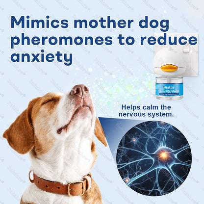 Healrize®🐕3-in-1 BioShield 60-Day Dog Calming Diffuser Kit – Anxiety Relief, Sedation Support, Odor Control & Insect Repelling