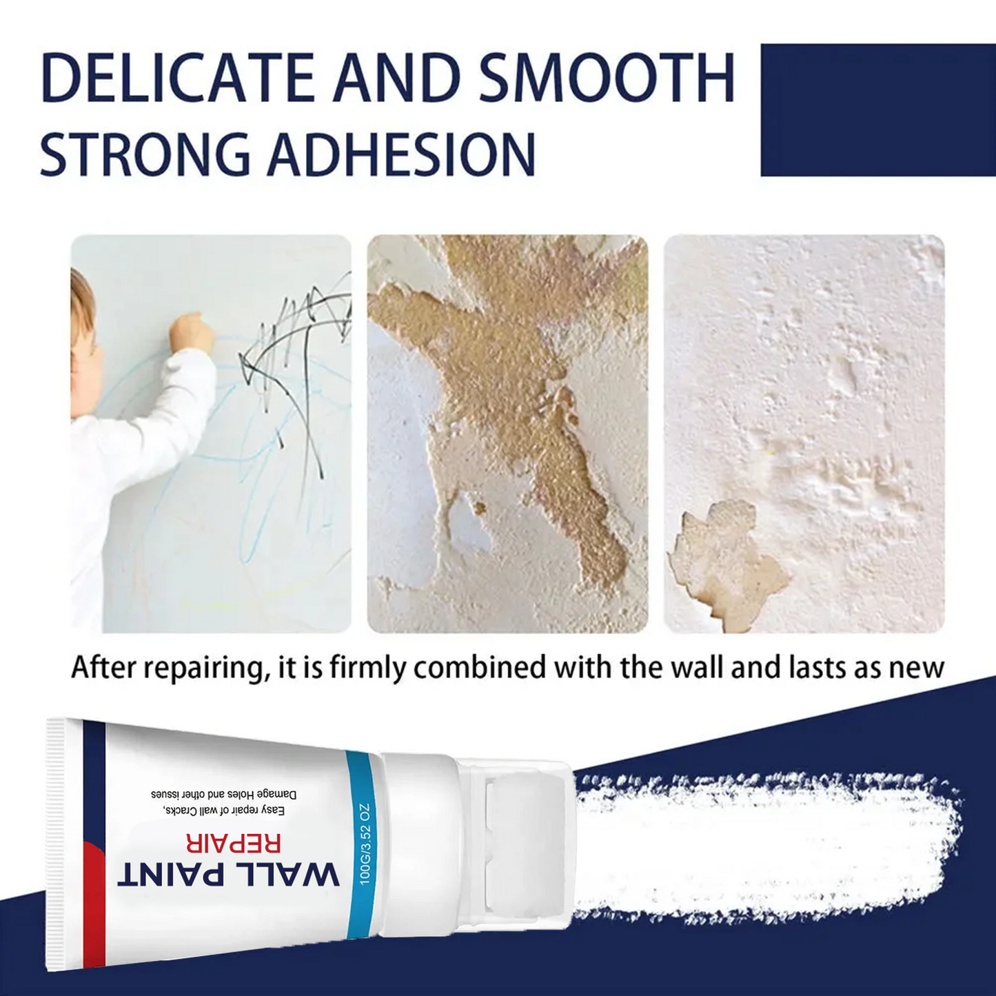 Nurbini® Wall Paint Repair with easy roller