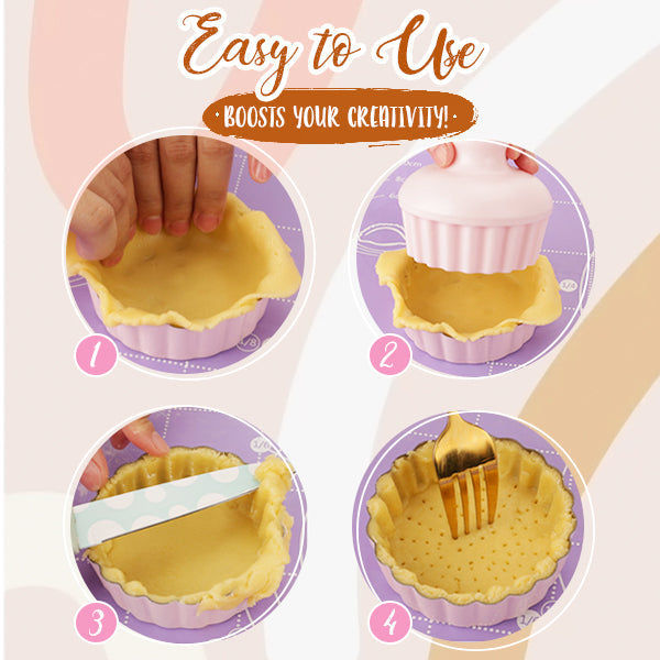 Bottom Removable Pastry Tamper & Mold Set