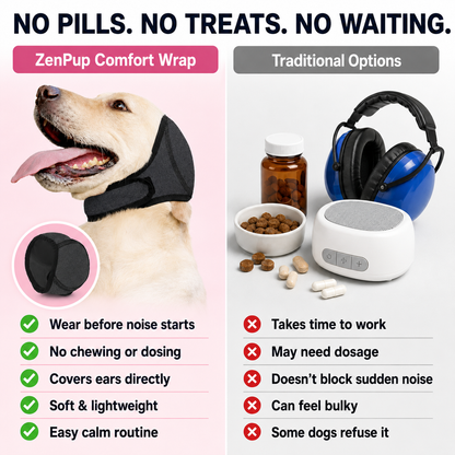 MomoNook Waterproof Calming Dog Hoodie - Noise Cancelling Ear Protection for Pets