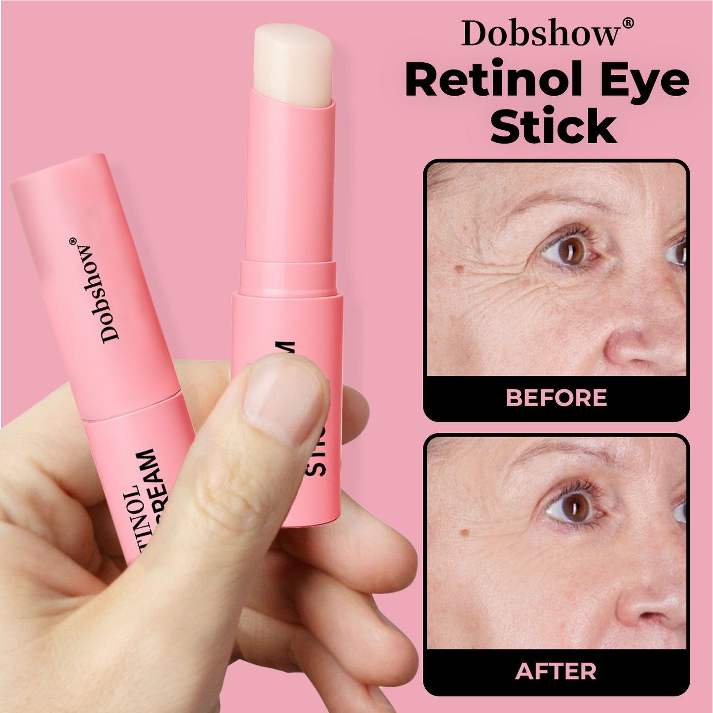 💖Dark Circle Eraser & Wrinkle Smoothing🩷 Dobshow®  Retinol Eye Cream Stick