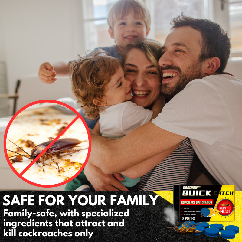 NOWORDUP® QuikCatch Killer RoachAce Bait Station
