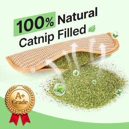 (𝙎𝙥𝙚𝙘𝙞𝙖𝙡 𝙋𝙧𝙤𝙢𝙤𝙩𝙞𝙤𝙣💖)MomoNook Catnip Kicker Toy: 6000mg Organic Catnip & Durable Sisal Scratching Toy for Indoor Cats & Kittens