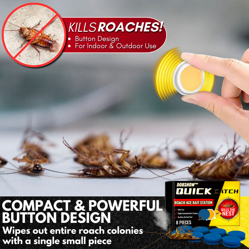 NOWORDUP® QuikCatch Killer RoachAce Bait Station