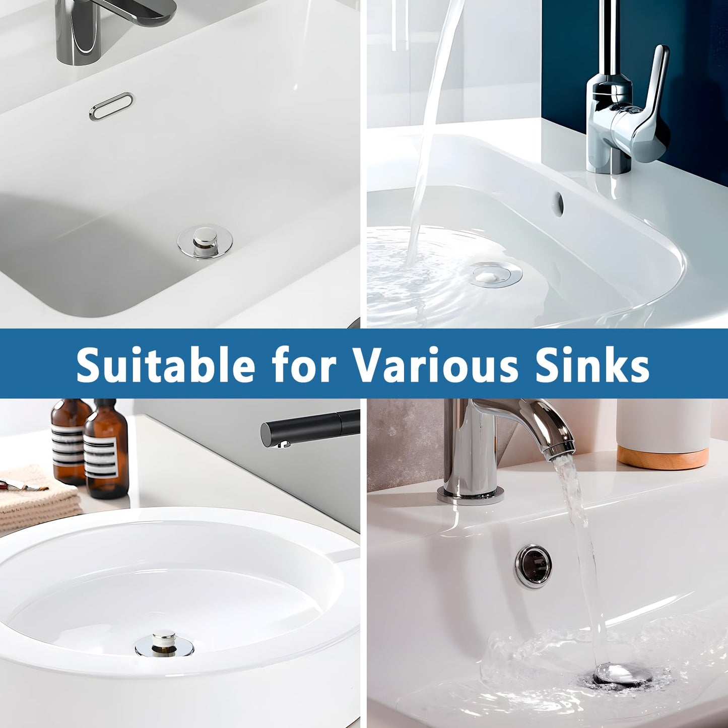 Sink Drain Strainer with Removable Stainless Steel Basket PRO