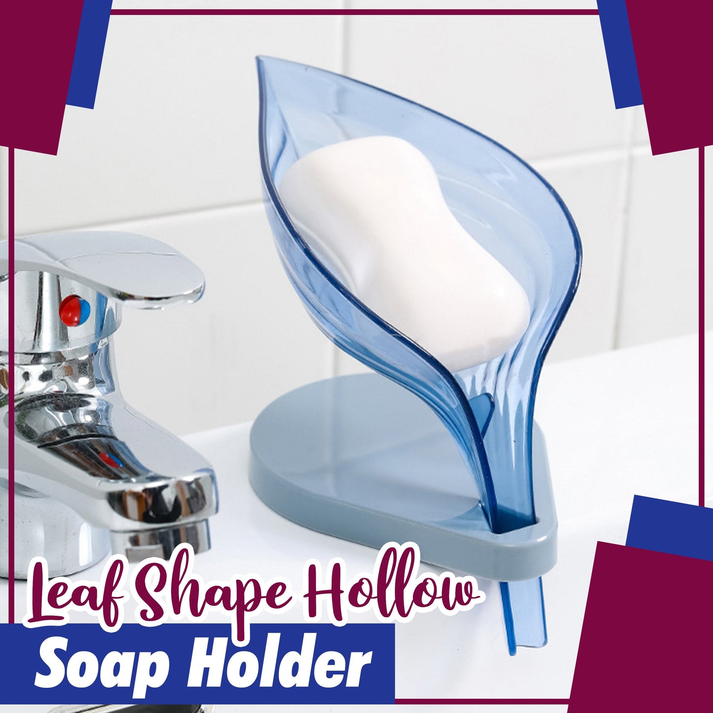 AEXZR® Leaf Shape Hollow Soap Holder