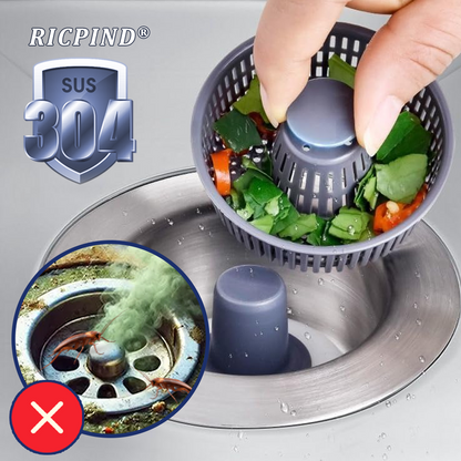 RICPIND® 3-in-1 Sink Drain Filter and Stopper Combo