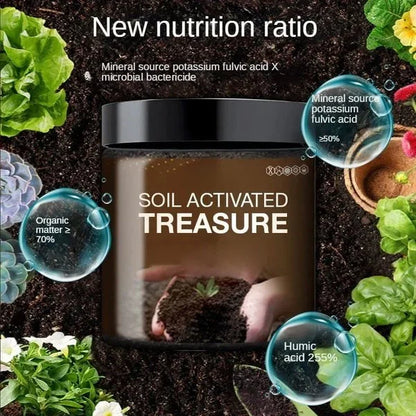 Dobshow® Soil Activated Treasure for Garden Beds, Flower Mixes, Lawns and Gardens, Soil Improvement, Nutrient Absorption Improvement