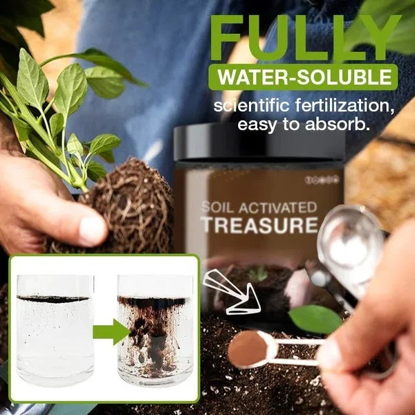 Dobshow® Soil Activated Treasure for Garden Beds, Flower Mixes, Lawns and Gardens, Soil Improvement, Nutrient Absorption Improvement
