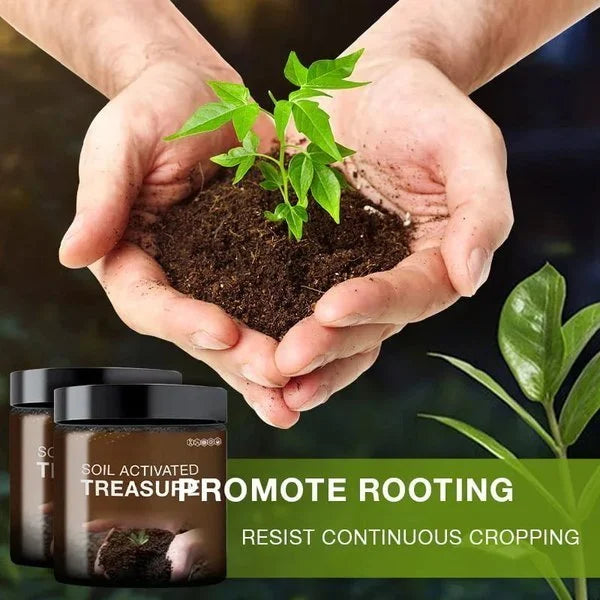 Dobshow® Soil Activated Treasure for Garden Beds, Flower Mixes, Lawns and Gardens, Soil Improvement, Nutrient Absorption Improvement