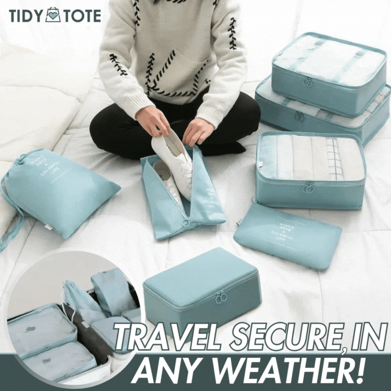 Dobshow® 7-Pieces Waterproof Travel Organizer Packing Set ✈️🧳