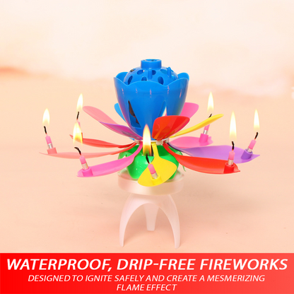2025🎂 RICPIND® Glow Petal Spinning Musical Birthday Candle