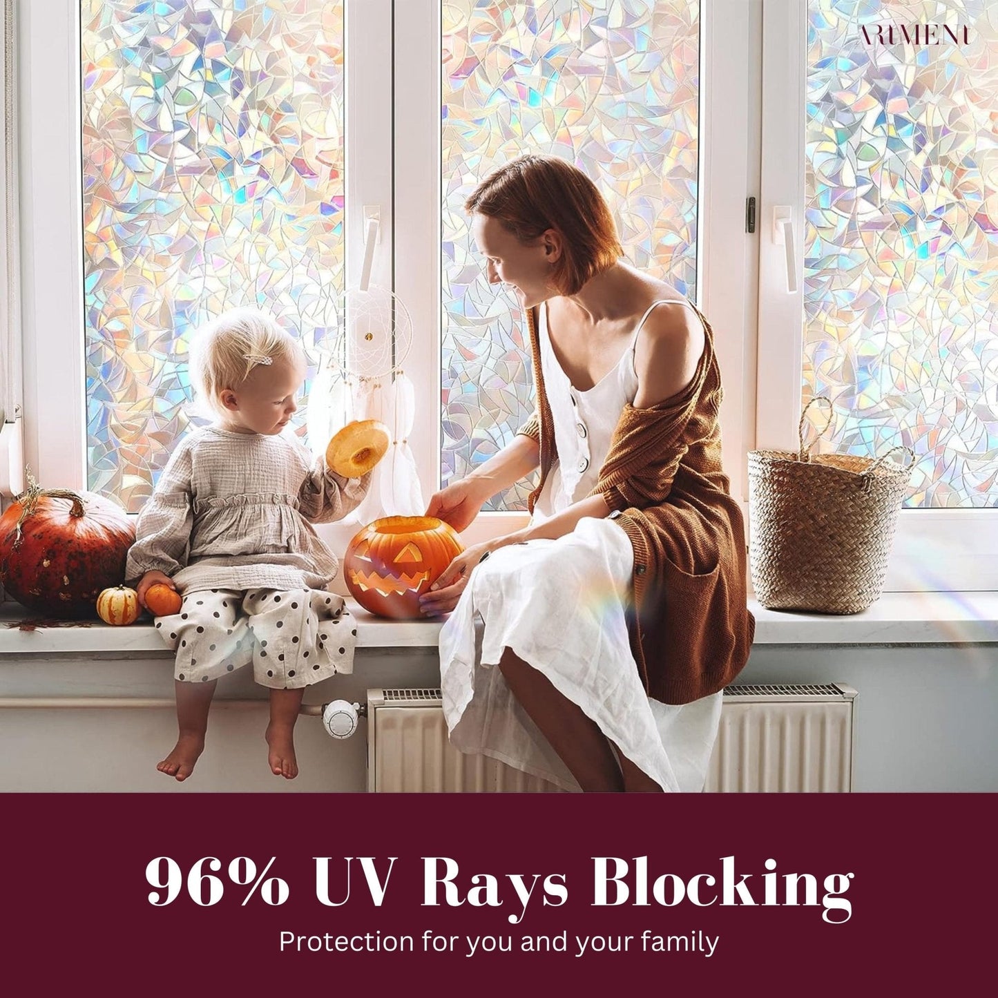 NOWORDUP® Artment Spectrum Rainbow Window Film