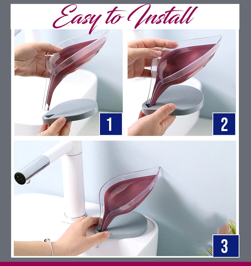 AEXZR® Leaf Shape Hollow Soap Holder