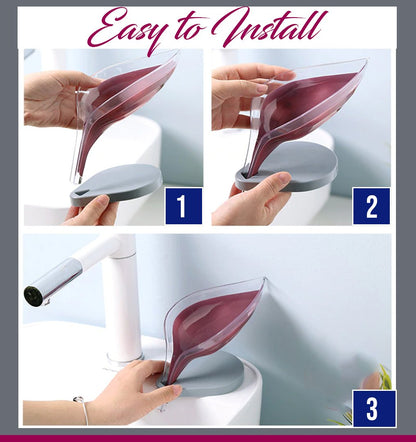 AEXZR® Leaf Shape Hollow Soap Holder
