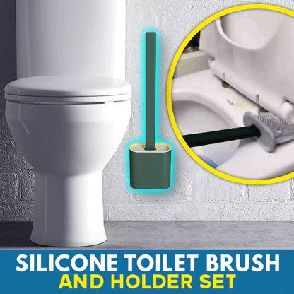 AEXZR® Silicone Toilet Brush and Holder Set